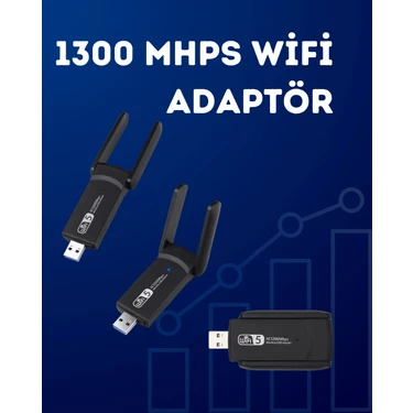 İlkyaz Fashion USB Wifi Adaptör – 1200 Mbps