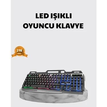 İlkyaz Fashion Profesyonel Oyuncu Klavye Mouse Seti – Rgb Işıklı, Türkçe Q, Dpı Ayarlı, Dayanıklı