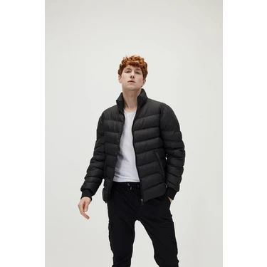 Bad Bear Phantom Puffer Siyah Mont Erkek M Beden Modern Kesim ile Soğuk Havalara Karşı