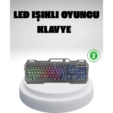 DS LLC Rgb Işıklı Oyuncu Klavye Mouse Seti – Türkçe Q, Ayarlanabilir Dpı, Ergonomik ve Dayanıklı