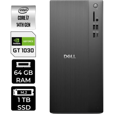 Dell Tower ECT1250 i7 14700 64GB RAM 1TB SSD FreeDOS Fiyatı