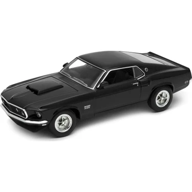 Welly 1:24 Ölçekli 1969 Ford Mustang Boss 429 Siyah Model