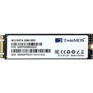 TwinMOS 256GB NGFFEGBM2280 M.2 2280 SATA3 SSD (580Mb-550Mb-s) 3DNAND Ssd
