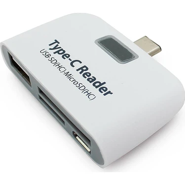 Alfais 4941 Type C Usb 3.1 Kart Okuyucu Micro Usb Sd Card Reader Çevirici Hızlı Aktarım