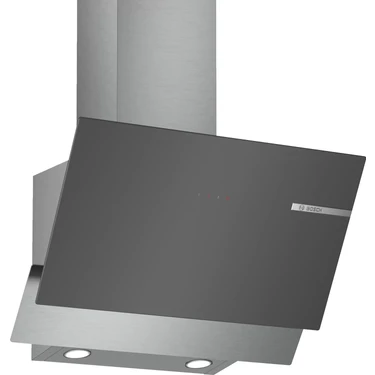 Bosch DWK65AD70R Antrasit Cam Eğimli 60 cm Duvar Tipi Davlumbaz Elektronik Kontrol ile Şık