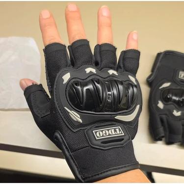 Tdgo Motosiklet Eldiveni Yazlık Kesik Korumalı Standartlara Uygun