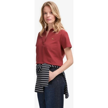 U.s. Polo Assn. Kadın Vişne Tişört Basic