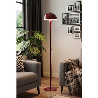 Marrien Modena Retro Bordo Metal Başlıklı Tek Ayaklı