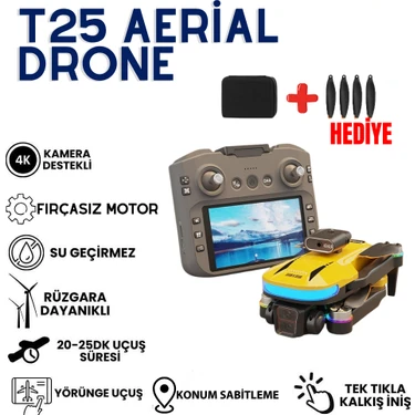 MMctech T25 Hd Aerial Kameralı, Fırçasız Motorlu, Katlanabilir