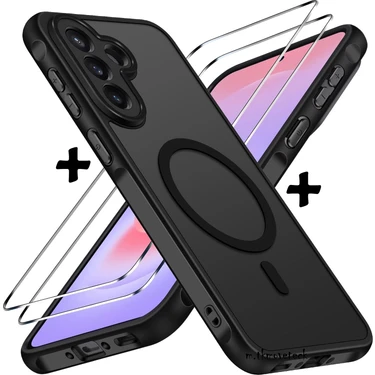 M.TK Moveteck Samsung Galaxy A57 Kılıf Mat Magsafe Şarj Özellikli Hassas Butonlu Yumuşak Renkli