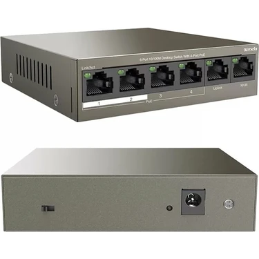 TeknoKapsül Tenda TEF1106P 2 x Uplink + 4 Port Poe Ethernet Switch 63