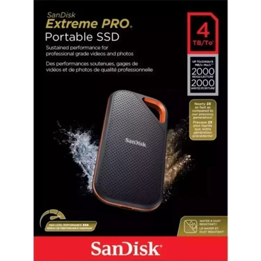 Sandisk 4TB Extreme PRO V2 Taşınabilir SSD USB 3.2 Bağlantı Fiyatı