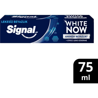 Signal White Now Diş Macunu Lekesiz Beyazlık Etkili Leke Giderme 75