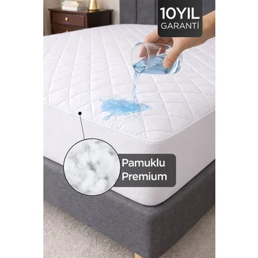 Dream Time Kapitone Fitted Su Sıvı Geçirmez Full Kenar Yatak Koruyucu Alez | Tek Çift Battal Bebek