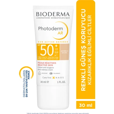 Bioderma Photoderm AR Yüksek Korumalı Renkli Yüz Güneş Kremi SPF50+ Hassas Ciltler İçin 30