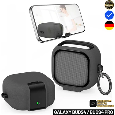 Ewec Samsung Galaxy Buds4 ve Buds4 Pro Uyumlu Güvenlik Kilitli Stand Fonksiyonlu Premium Kulaklık