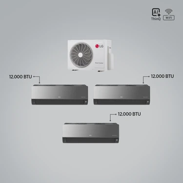 Lg 1+3 Multi Sistem / 12+12+12 Iç Üniteler = 1 Adet Dış Ünite Al Thinq Wi-Fi