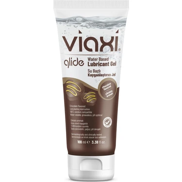 Viaxi Glide Çikolata Aromalı Su Bazlı Kayganlaştırıcı Jel 100