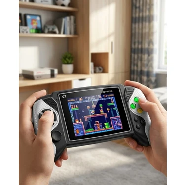 Ucuz Tekno 620 Oyunlu Taşınabilir Oyun Konsolu Hd Ekran Tv Bağlantılı