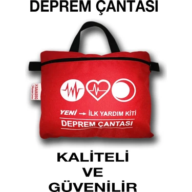 Savasisg Deprem Çantası Acil İlkyardım Kiti Hafif ve Taşınabilir Su Geçirmez Dolu