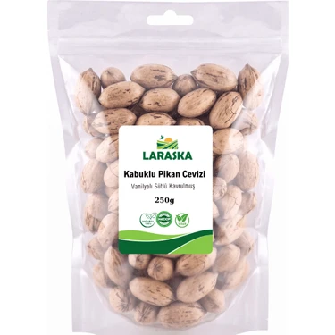 Laraska Kabuklu Pikan Cevizi 250G Vanilyalı Sütlü