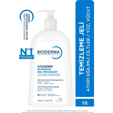 Atoderm Intensive Foaming Gel Çok Kuru Atopi Eğilimli Cilt Onarıcı Temizleme Jeli Niasinamid 1