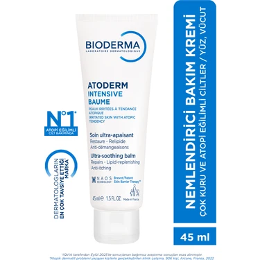 Bioderma Atoderm Intensive Balm Atopi Eğilimli Ciltler İçin Seyahat Boy Nemlendirici ve Onarıcı