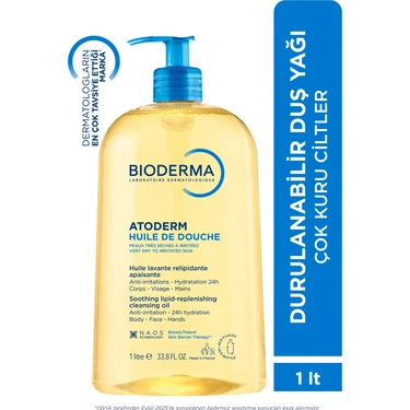 Bioderma Atoderm Shower Oil Kuru Cilt Nemlendirici ve Besleyici Duş Yağı Niasinamid Yetişkin Çocuk