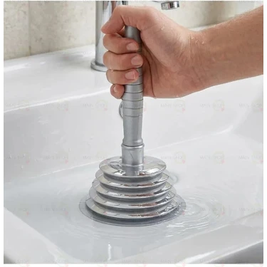 MAİN SHOP Küçük Körüklü Küvet ,Mutfak ve Banyo Vantuz Pompa Tıkanık Lavabo Açıcı Manuel El Vantuzu