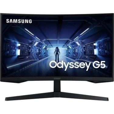 Samsung Odyssey G5 LC27G55TQBUXUF 27" 1 Ms 2k Curved 144 Hz Oyuncu Monitörü