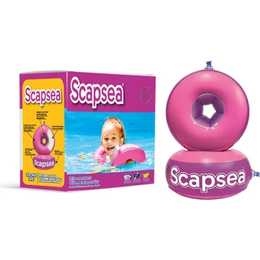 Scapsea Çocuklar Için Içi Dolgulu Yüzme Kolluğu 10- 40KG 2-12 Yaş Pembe Mor Hediyeli