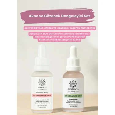 Dermacia Labs Akne ve Gözenek Karşıtı Set| %10 Azelaik Asit Fiyatı