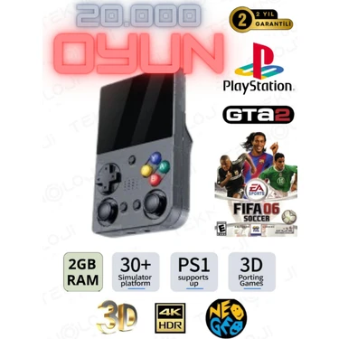 Ronanna El Atarisi 3.5 Ultrahd Ekran Gamepad Retro Atari Psp/ps1/neogeo Fıfa Gta 20.000 Games Oyun