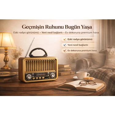 TeknolojiSA NS-8899BT Nostaljik Radyo Görünümlü Bluetooth Fiyatı
