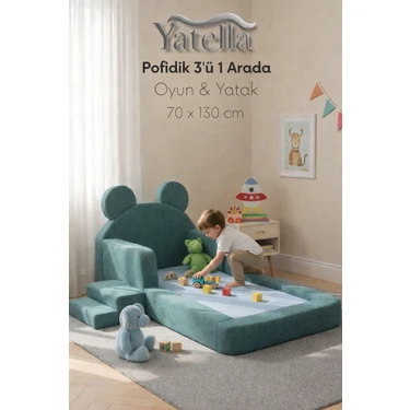 Yatella Pofidik 3 Ü 1ARADA Oyun & Yatak 70 x 130 cm