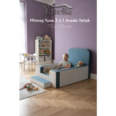 Yatella Minnoş Yuva 3’ü 1 Arada Yatak 70 x 130 cm Krem -