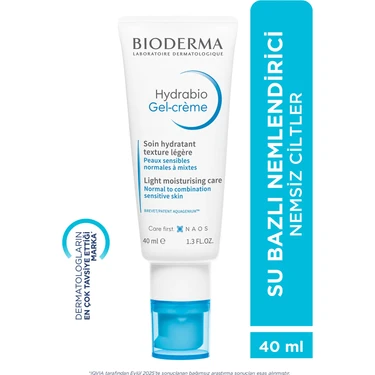 Hydrabio Gel-Cream Kuru Cilt Nemlendirici Jel Dokulu Niasinamid E Vitamini İçeren Yüz Kremi 40
