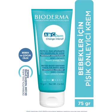 Bioderma ABCDerm Change Intensif Su Bazlı Krem 75 gr Hassas Alerjik ve Kuru Ciltler İçin Pişik