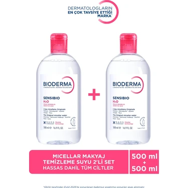 Bioderma Sensibio H2O 500 ml x 2 Adet Hassas Ciltler İçin Fiyatı