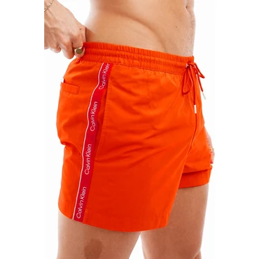 Calvin Klein Core Logo Tape Short Drawstring Swim Short Erkek Kısa Yüzme Şortu