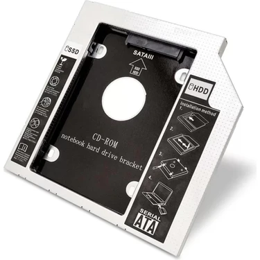 Renas Store HDD Caddy Kızak Ata 12.7 mm Sılver