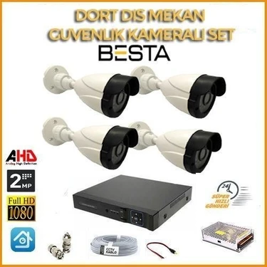 Almira Butik 2 Mp 1080P 4 Kameralı Ahd Güvenlik