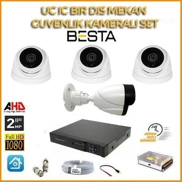 Almira Butik 2 Mp 1080P 3 Iç Mekan 1 Dış Mekan Kameralı Ahd Güvenlik