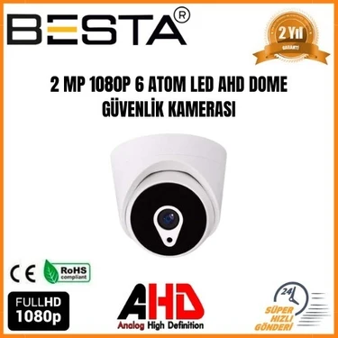 Almira Butik 2 Mp 1080P 6 Atom LED Ahd Dome Güvenlik