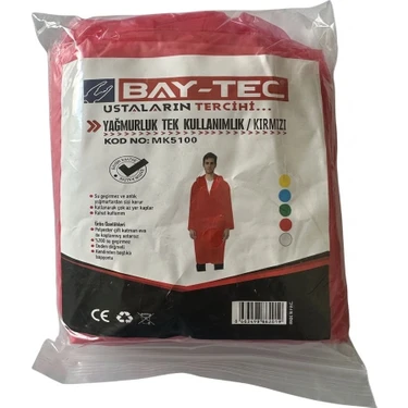 Bay-Tec Tek Kullanımlık Yağmurluk MK5100