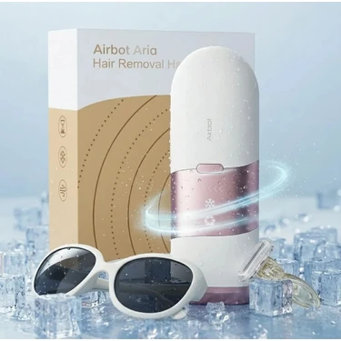 Airbot Aria Opal Lazer Epilasyon Cihazı - IPL Buz Soğutmalı Epilasyon Makinesi - Rose