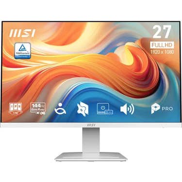 MSI 27" PRO MP273W E14A 1920x1080 16:9 FLAT IPS 144HZ 1MS (MPRT) FREESYNC BEYAZ