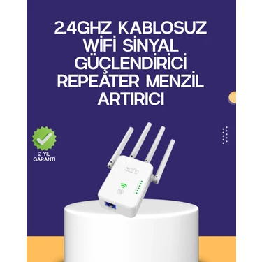 İlanib Ticaret Çift Bantlı Otomatik Kurulum Wifi Repeater Menzil
