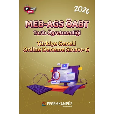 Pegem Kampüs 2026 MEB-AGS ÖABT Tarih Öğretmenliği Türkiye Geneli Online