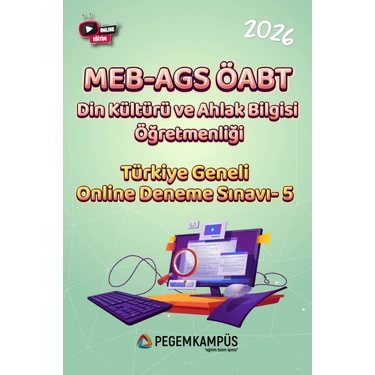 Pegem Kampüs 2026 MEB-AGS ÖABT Din Kültürü ve Ahlak Bilgisi Öğretmenliği
